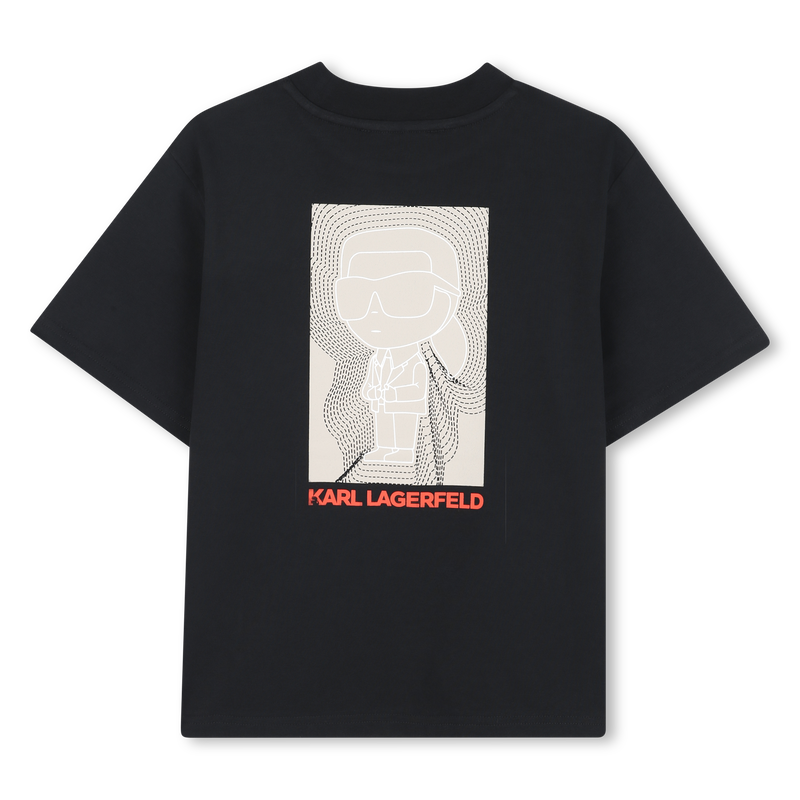T-Shirt aus schwerem Baumwolljersey KARL LAGERFELD KIDS 
                        JUNGE
