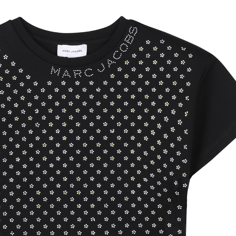 Baumwoll-T-Shirt mit Strass MARC JACOBS 
                        M&Auml;DCHEN