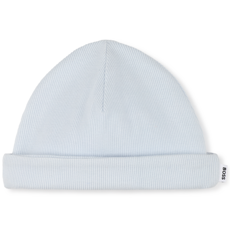 Baumwoll-M&uuml;tze mit Umschlag BOSS 
                        JUNGE