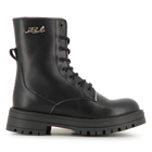 Mittelhoher Schn&uuml;rstiefel aus Rindsleder KARL LAGERFELD KIDS 
                    M&Auml;DCHEN