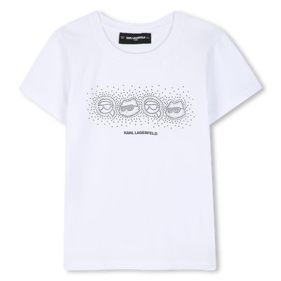 T-Shirt mit kurzen &Auml;rmeln KARL LAGERFELD KIDS M&Auml;DCHEN
