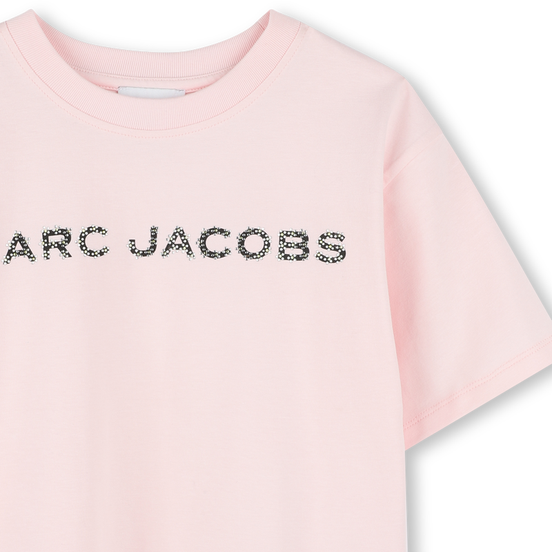 Baumwoll-T-Shirt mit Strass MARC JACOBS 
                        M&Auml;DCHEN