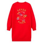 Gerades Kleid mit Stickereien KENZO KIDS 
                    M&Auml;DCHEN
