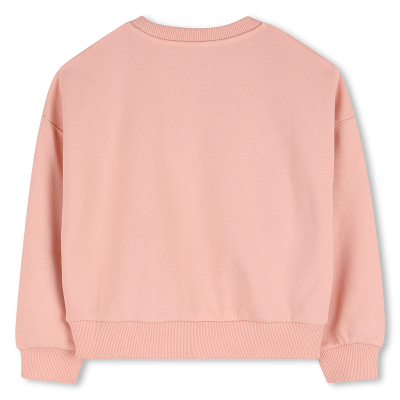 Sweatshirt aus ungeb&uuml;rstetem Fleece KENZO KIDS 
                        M&Auml;DCHEN