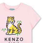 Bedrucktes t-shirt KENZO KIDS 
                    M&Auml;DCHEN