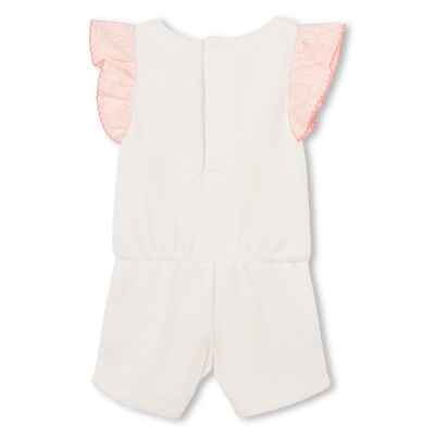 Kurzer Frottee-Jumpsuit KENZO KIDS M&Auml;DCHEN