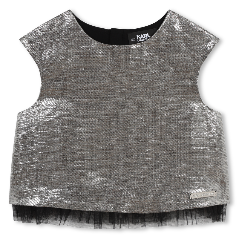Top mit Rei&szlig;verschluss KARL LAGERFELD KIDS 
                        M&Auml;DCHEN