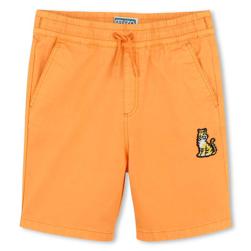 Baumwoll-Bermudas mit Badge KENZO KIDS 
                        JUNGE