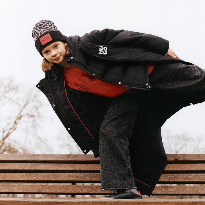 3-in-1 Kapuzenwintermantel HUGO 
                        M&Auml;DCHEN