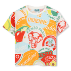Kurz&auml;rmliges Baumwoll-Shirt KENZO KIDS 
                    JUNGE