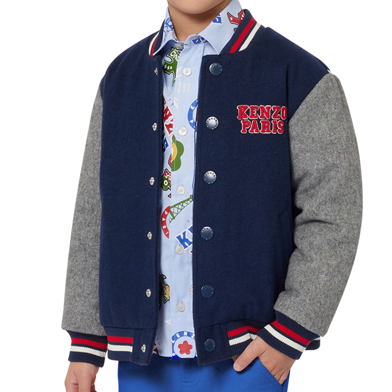 Jacke aus Wollstoff KENZO KIDS 
                        JUNGE