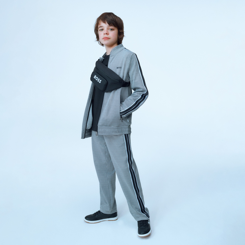 Cardigan mit Zip und Print BOSS 
                        JUNGE