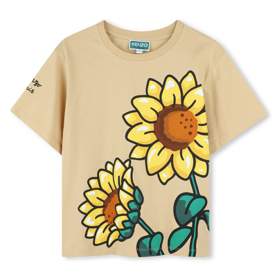 T-Shirt mit Sonnenblumendruck KENZO KIDS M&Auml;DCHEN
