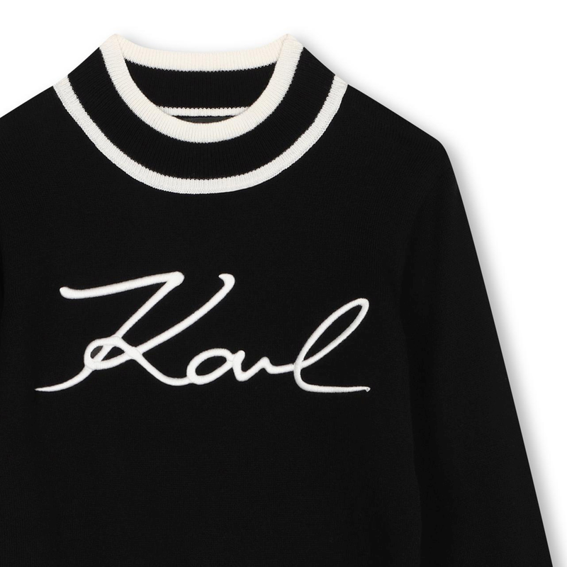 Pullover mit Logo-Stickerei KARL LAGERFELD KIDS 
                        M&Auml;DCHEN