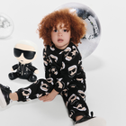 Hose aus geb&uuml;rstetem Fleece KARL LAGERFELD KIDS 
                    JUNGE