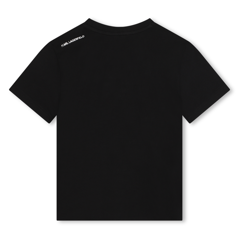 Kurz&auml;rmliges Baumwoll-Shirt KARL LAGERFELD KIDS 
                        JUNGE