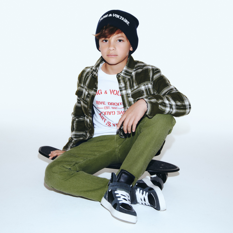 Baumwoll-Hemd mit Steppung ZADIG & VOLTAIRE 
                        JUNGE