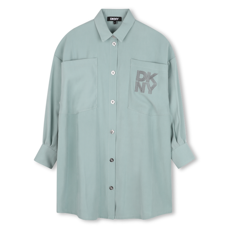 Kleid aus Twill DKNY 
                        M&Auml;DCHEN