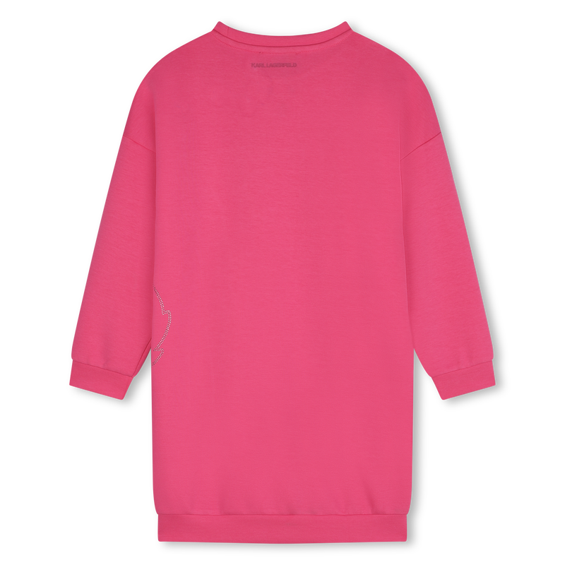 Gerades Kleid mit Strass KARL LAGERFELD KIDS 
                        M&Auml;DCHEN