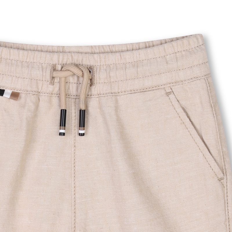 Shorts aus Leinen/Baumwolle BOSS 
                        JUNGE