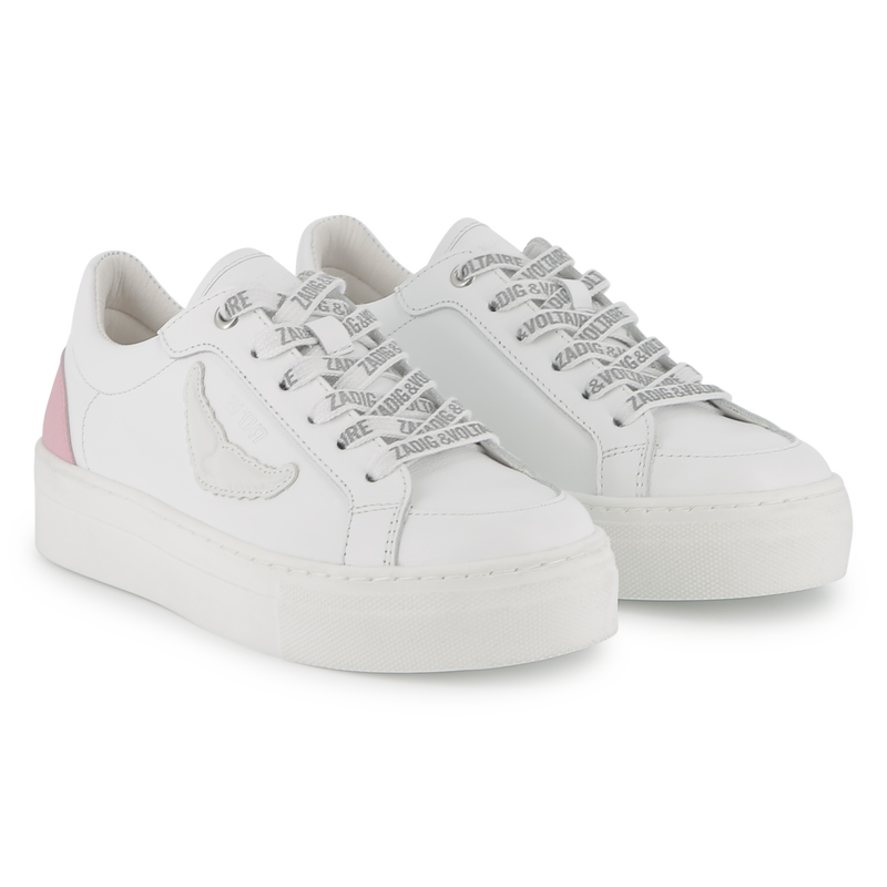 Ledersneakers zum Schn&uuml;ren