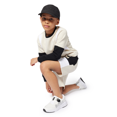 Dreifarbige Jogging-Bermudas BOSS JUNGE