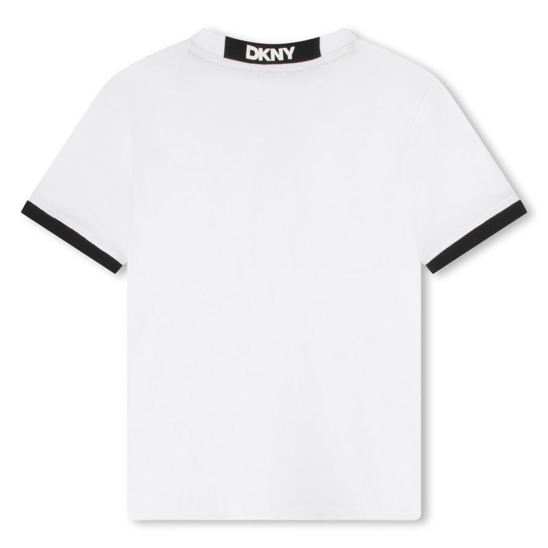 Zweifarbiges Baumwoll-T-Shirt DKNY 
                        UNISEX