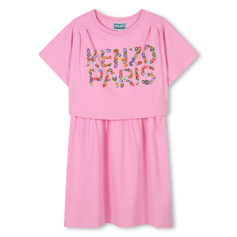 2-in-1-Kleid mit Motiv KENZO KIDS 
                        M&Auml;DCHEN