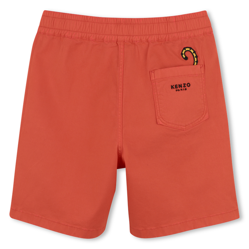 Baumwoll-Bermudas mit Badge KENZO KIDS 
                        JUNGE