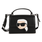 Handtasche aus feinnarbigem, beschichtetem Textil KARL LAGERFELD KIDS 
                    M&Auml;DCHEN