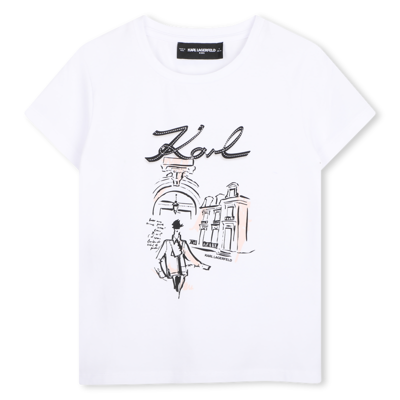 T-Shirt mit kurzen &Auml;rmeln KARL LAGERFELD KIDS 
                        M&Auml;DCHEN