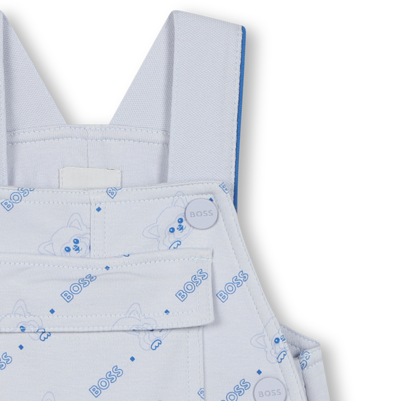 Kurze Latzhose mit Panda-Druck BOSS 
                        JUNGE