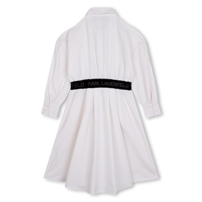 Hemdkleid mit Zipper KARL LAGERFELD KIDS M&Auml;DCHEN