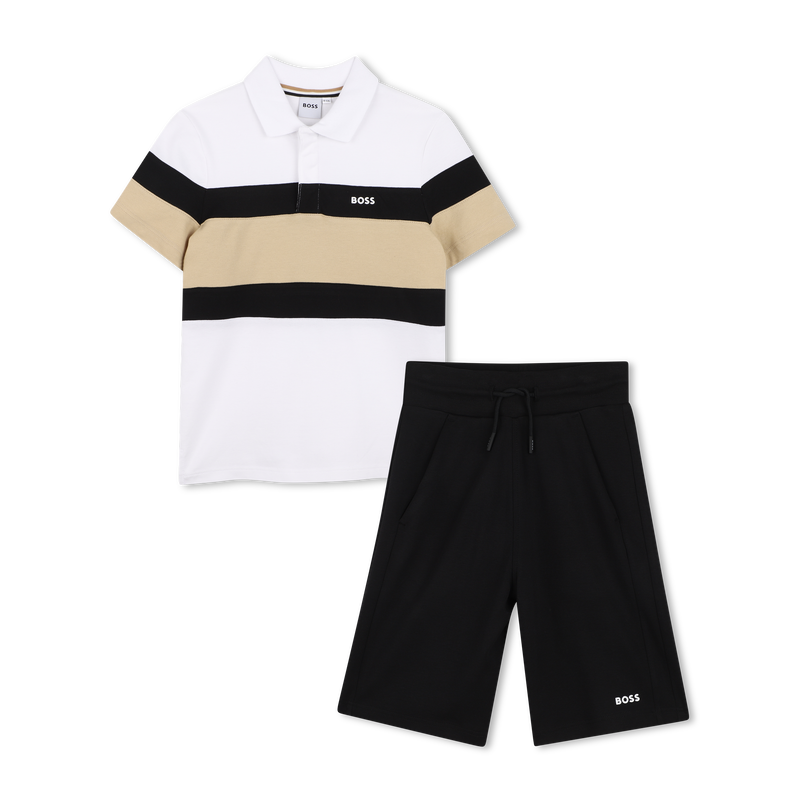 POLO + BERMUDA SET BOSS 
                        JUNGE