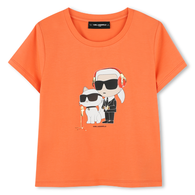 T-Shirt mit Druck KARL LAGERFELD KIDS M&Auml;DCHEN