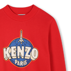 Sweatshirt aus ungeb&uuml;rstetem Fleece KENZO KIDS 
                    JUNGE
