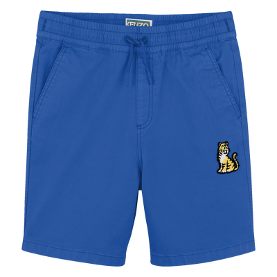 Baumwoll-Bermudas mit Badge KENZO KIDS JUNGE