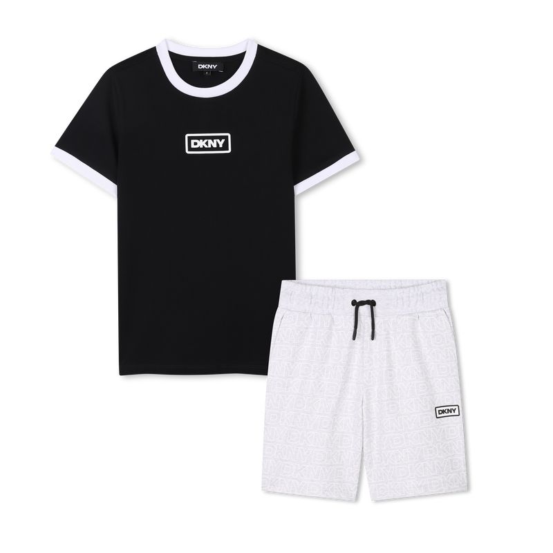 Set mit T-Shirt und Bermudas DKNY 
                        JUNGE