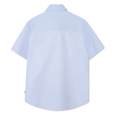 Einfarbiges Baumwollhemd BOSS JUNGE