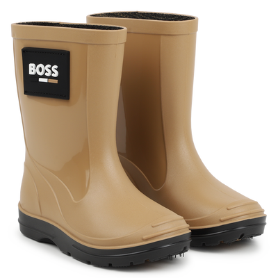Regenstiefel aus 2 Materialien BOSS JUNGE