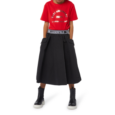 Leder-Stiefeletten KARL LAGERFELD KIDS M&Auml;DCHEN