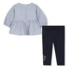 Bluse + Leggings Set KENZO KIDS 
                    M&Auml;DCHEN