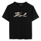 T-Shirt mit Pailletten KARL LAGERFELD KIDS 
                    M&Auml;DCHEN