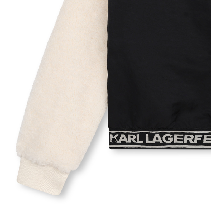 Sweatshirt aus 2 Materialien KARL LAGERFELD KIDS 
                        M&Auml;DCHEN