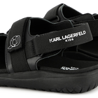 Ledersandalen mit Klett KARL LAGERFELD KIDS 
                    JUNGE