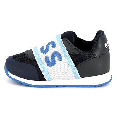 Ledersneaker mit Mesh BOSS JUNGE