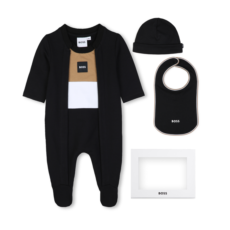 Pyjama-Set mit M&uuml;tze und L&auml;tzchen BOSS 
                        JUNGE