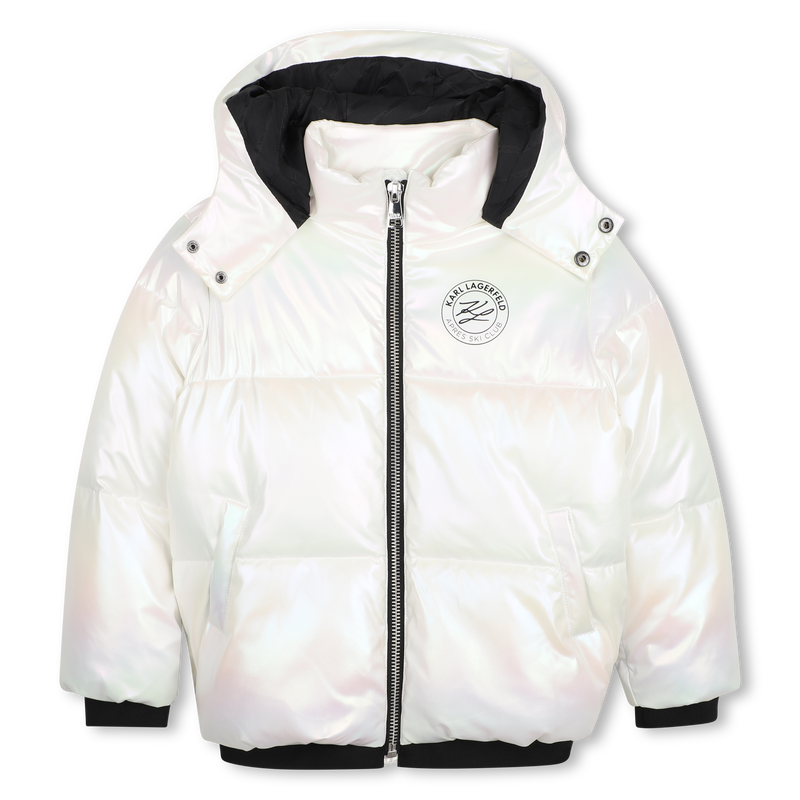 Steppjacke mit Kapuze KARL LAGERFELD KIDS 
                        M&Auml;DCHEN