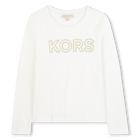 Lang&auml;rmeliges T-Shirt aus Jersey MICHAEL KORS 
                    M&Auml;DCHEN