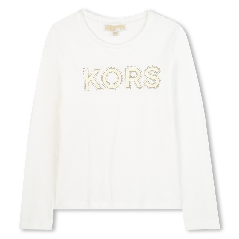 Lang&auml;rmeliges T-Shirt aus Jersey MICHAEL KORS 
                        M&Auml;DCHEN